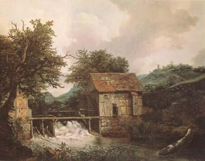 Jacob van Ruisdael Two Watermills and an open Sluice near Singraven (mk08) oil painting image